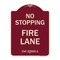 Signmission No Stopping Fire Lane Refer to CVC 22500.1 Heavy-Gauge Aluminum Sign, 24" x 18", BU-1824-23576 A-DES-BU-1824-23576 - alternate 1